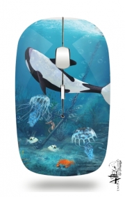 Souris sans fil avec récepteur usb Baleine Orca