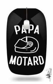 Souris sans fil avec récepteur usb Papa Motard Moto Passion