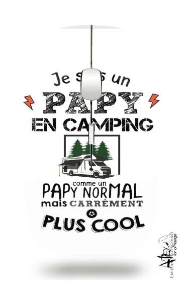 Souris sans fil avec récepteur usb Papy en camping car