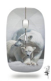 Souris sans fil avec récepteur usb Polar bear family