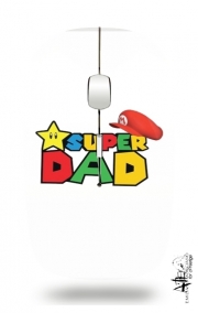 Souris sans fil avec récepteur usb Super Dad Mario humour