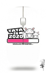 Souris sans fil avec récepteur usb Tata 2020 Cadeau Annonce naissance
