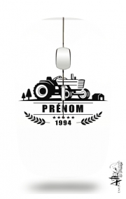 Souris sans fil avec récepteur usb Tractor Logo Natural custom Name Tag