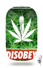 Souris sans fil avec récepteur usb Weed Cannabis Disobey