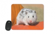 Tapis de souris Hamster dalmatien blanc tacheté de noir