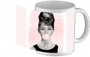 Tasse Mug Audrey Hepburn bubblegum