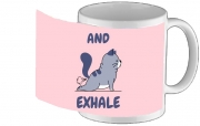 Tasse Mug Cat Yoga Exhale