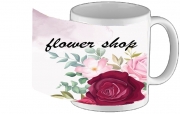 Tasse Mug Logo Fleuriste avec texte personnalisable