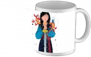 Tasse Mug Mulan Princess Watercolor Decor