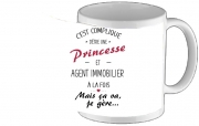 Tasse Mug Princesse et agent immobilier