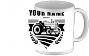 Tasse Mug Tracteur Logo personnalisable prénom date de naissance