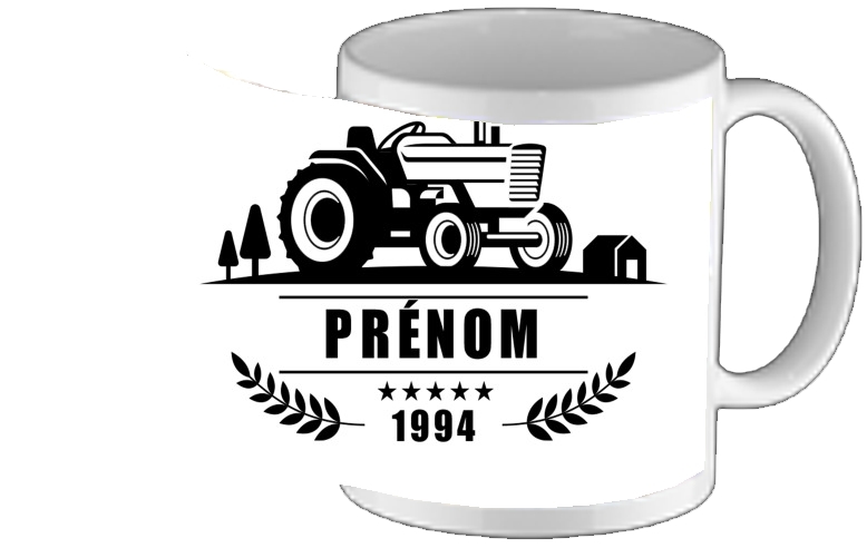 Tasse Mug Tractor Logo Natural custom Name Tag
