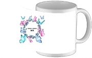 Tasse Mug Watercolor Papillon Mariage invitation