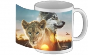 Tasse Mug Le loup et le lion