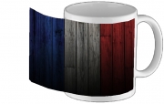 Tasse Mug Drapeau France sur bois