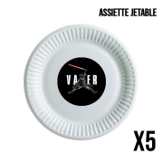 Pack de 5 assiettes jetable Air Lord - Vader