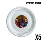 Pack de 5 assiettes jetable Avengers Stark 1 of 3 