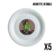 Pack de 5 assiettes jetable The King on the Throne of Trophies