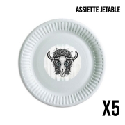 Pack de 5 assiettes jetable The Spirit Of the Buffalo