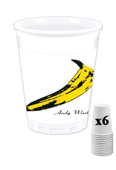 Pack de 6 Gobelets Andy Warhol Banana
