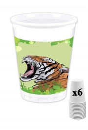 Pack de 6 Gobelets Animals Collection: Tiger 