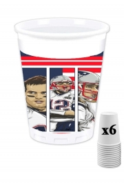 Pack de 6 Gobelets Brady Champion Super Bowl XLIX