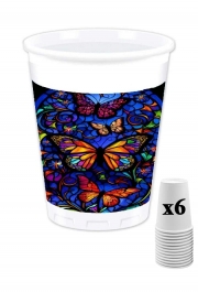 Pack de 6 Gobelets Butterfly Crystal