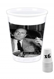 Pack de 6 Gobelets Chirac Smoking What do you want