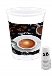 Pack de 6 Gobelets Coffee time