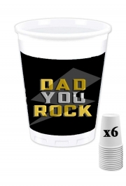 Pack de 6 Gobelets Dad rock You