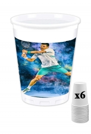 Pack de 6 Gobelets Djokovic Painting art