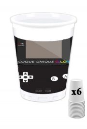 Pack de 6 Gobelets GameBoy Color Noir