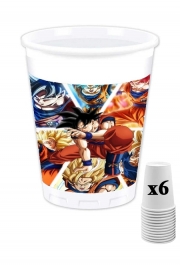 Pack de 6 Gobelets Goku Ultra Instinct