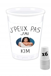 Pack de 6 Gobelets Je peux pas j'ai Kim Kardashian