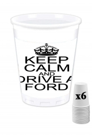 Pack de 6 Gobelets Keep Calm And Drive a Ford