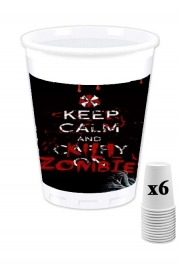 Pack de 6 Gobelets Keep Calm And Kill Zombies