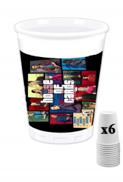Pack de 6 Gobelets Mashup GTA and House of Cards