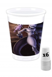 Pack de 6 Gobelets Mew And Mewtwo Fanart