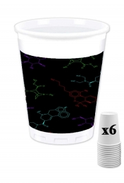 Pack de 6 Gobelets Molecule symbole