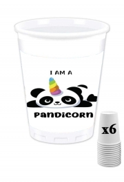 Pack de 6 Gobelets Panda x Licorne Means Pandicorn