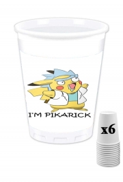 Pack de 6 Gobelets Pikarick - Rick Sanchez And Pikachu 