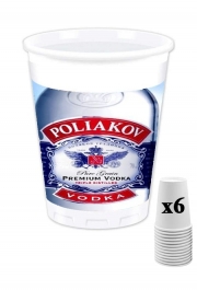 Pack de 6 Gobelets Poliakov vodka