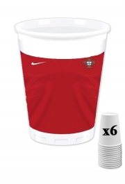 Pack de 6 Gobelets Portugal World Cup Russia 2018 