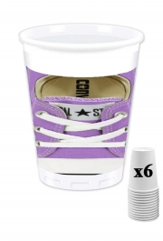 Pack de 6 Gobelets Chaussure All Star Violet