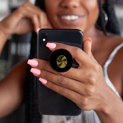 Popsocket Twirl and Twist black and gold
