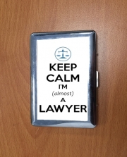 Porte Cigarette Keep calm i am almost a lawyer cadeau étudiant en droit