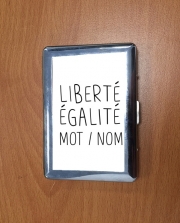 Porte Cigarette Liberté Égalité Personnalisable avec mot ou nom