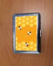 Porte Cigarette Yellow hive with bees