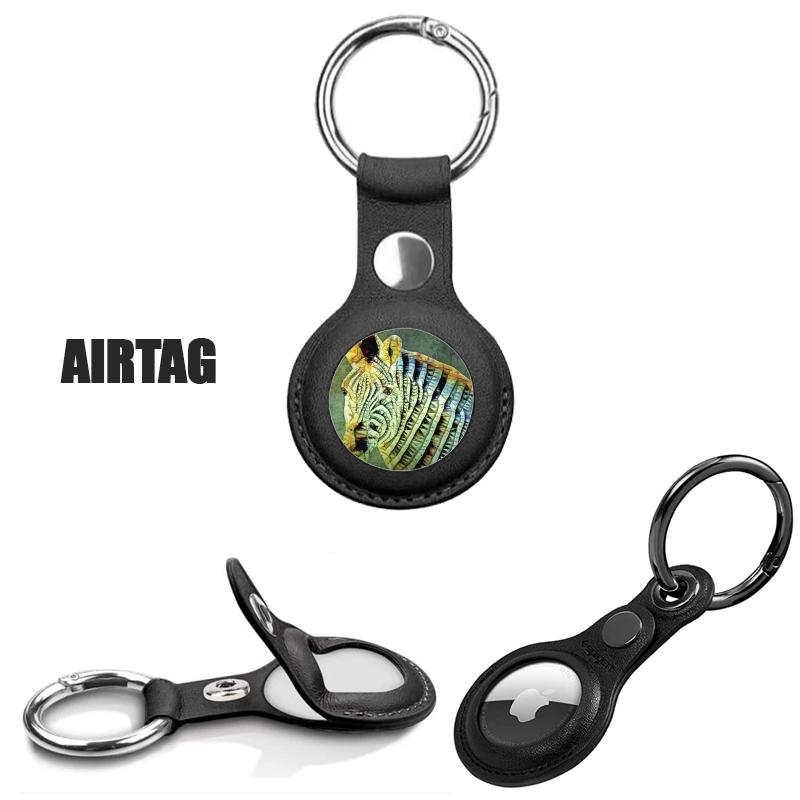 Porte clé Airtag - Protection abstract zebra