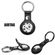 Porte clé Airtag - Protection Black Flower
